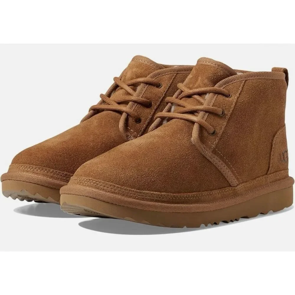 Ugg Neumal 11 chestnut suede boys shearling boot size 3